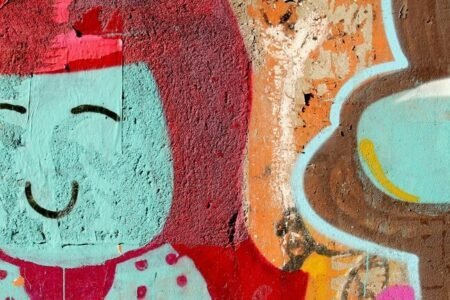 Graffiti op een muur