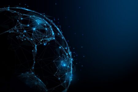 Digitale weergave wereldbol