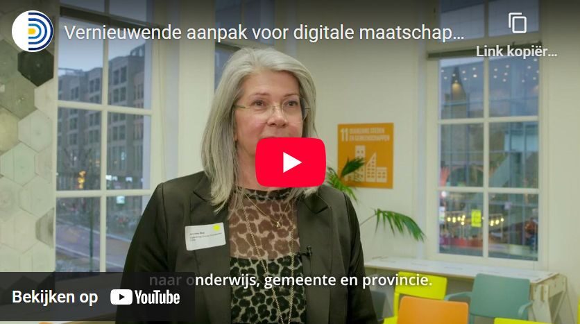 link naar youtube. Vernieuwende aanpak voor digitale maatschappelijke uitdagingen